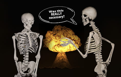 two gray skeletons with was this really necessary text overlay thumbnail