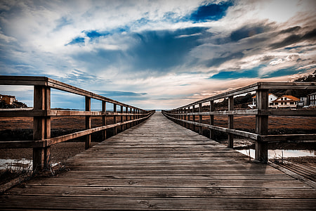 brown wooden dock during daytime thumbnail