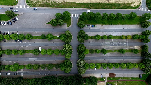 aerial photography of road thumbnail