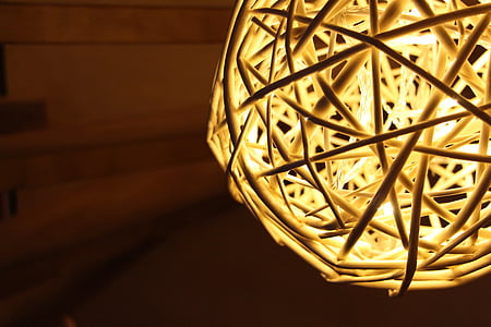brown wicker lamp thumbnail