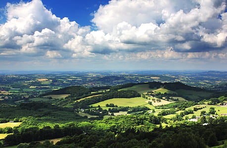 landscape photo of hills covered with trees thumbnail