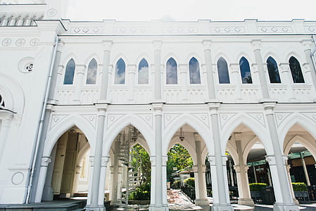 white concrete building with garden thumbnail