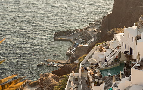 resort with pool on mountain cliff thumbnail