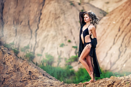 woman wearing black swimsuit thumbnail