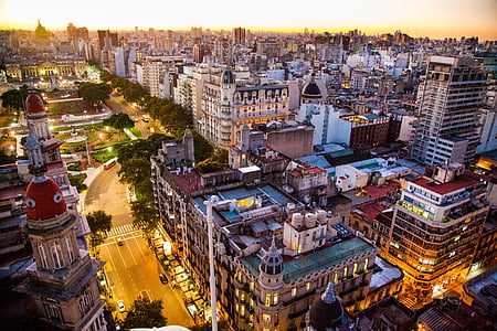 high angle photography of high-rise buildings thumbnail