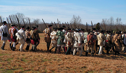 Reenactment of Militia and Troops of the American Army at the Battle of Cowpens thumbnail