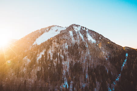 landscape photo of mountain during golden hour thumbnail