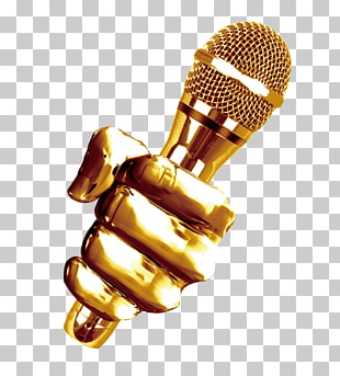 Sing! Karaoke Microphone Smule, Golden Microphone, gold-colored microphone illustration PNG clipart