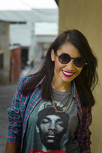 sunglass, fashion, girl, brunette thumbnail