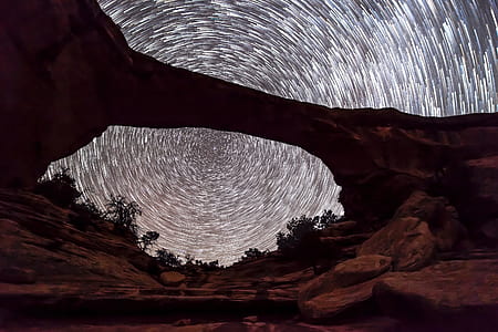 time lapse photography of starry nights thumbnail