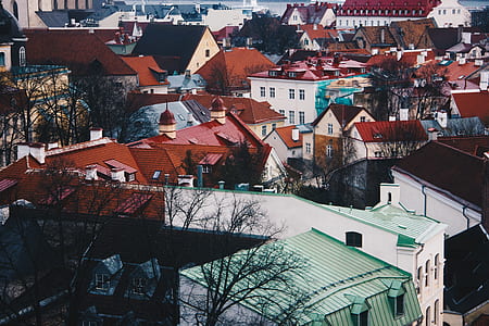 aerial photography of village during daytime thumbnail