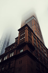 low angle view of brown high rise building thumbnail