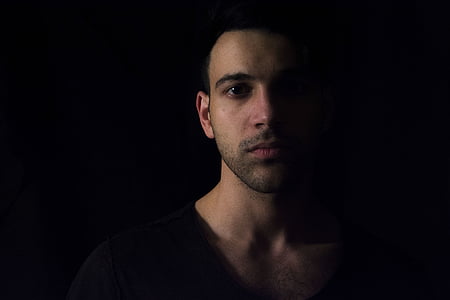 man wearing black shirt thumbnail