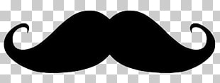 Handlebar moustache Cartoon , Cute Mustache s, mustache illustration PNG clipart