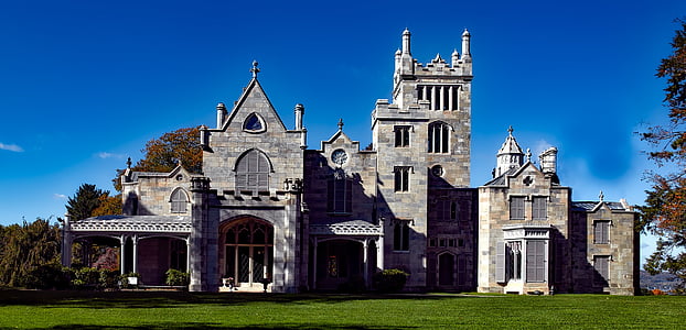 gray concrete castle under the clear sky during daytime thumbnail