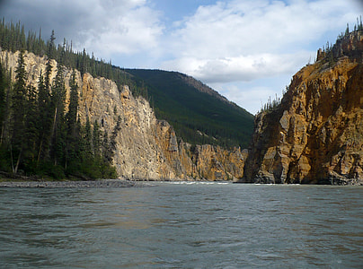 River and Canyon Landscape in Nahanni National Park thumbnail