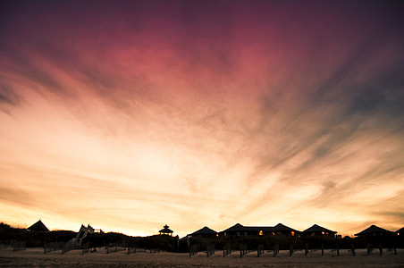 Beach Sky And Houses, Impressive Sky thumbnail