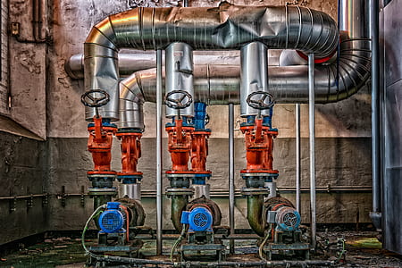 gray and red pipe digital wallpaper thumbnail