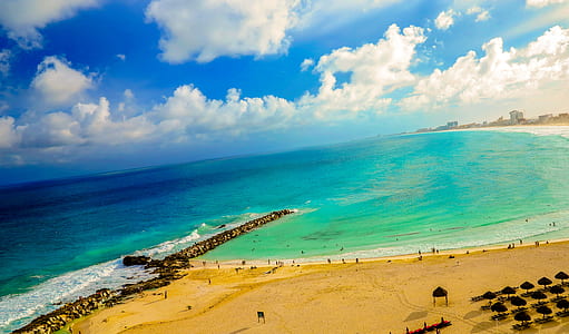 sea, landscape, beach, sand thumbnail