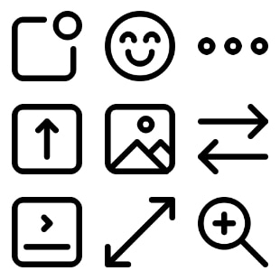 Essential pack svg vector icon sets