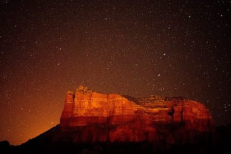 brown canyon during night thumbnail