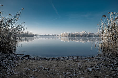 Scenic View of Lake Against Sky thumbnail