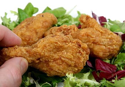 person holding fried chicken thumbnail