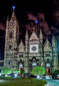 Cathedral of Guadalajera at Night in Mexico thumbnail