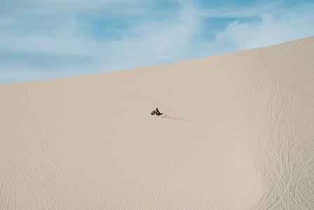 in distant person in desert thumbnail