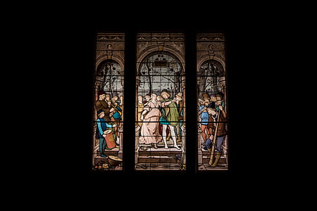 three assorted stain glasses thumbnail