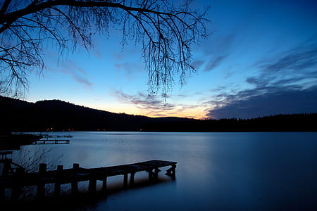 dock taken at sunset thumbnail