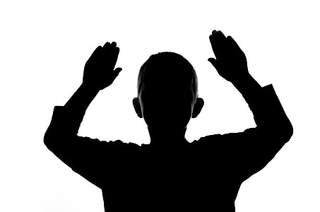 silhouette of child with white background thumbnail