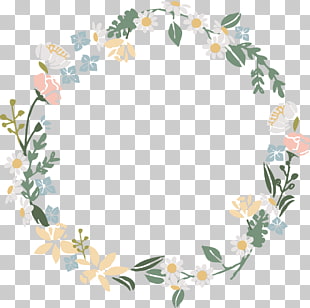 Wreath Flower Floral design, watercolor flower wreath, white and pink flower wreath template PNG clipart