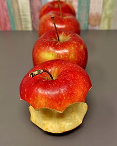 red apple with bites thumbnail