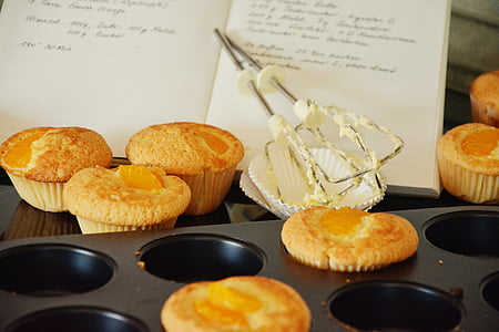 cupcakes beside book and muffin tin thumbnail