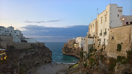 village houses near ocean water during d thumbnail