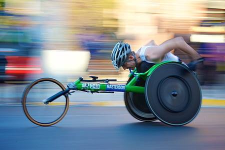 still life photography of person cycling thumbnail