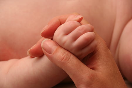 person holding baby hand thumbnail
