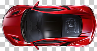 Sports car Honda NSX Audi R8, Car Top View, red RC sports coupe PNG clipart
