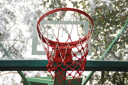 red basketball ring during daytime thumbnail