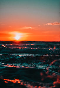 sea, dawn, nature, sky thumbnail
