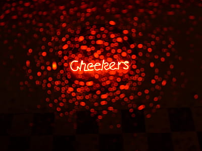 red Cheekers neon light signage thumbnail