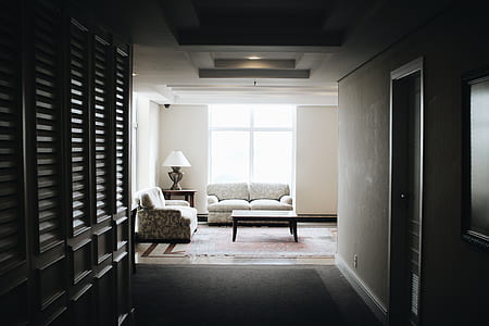 photo of 2-seat sofa near coffee table thumbnail