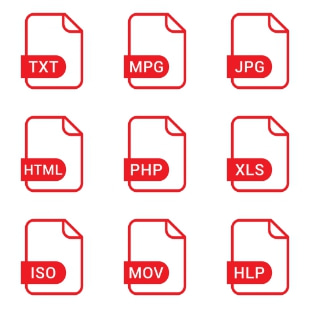 File Extension Names Vol 8 svg vector icon sets