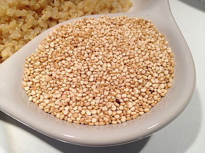 brown grain on white ceramic container thumbnail