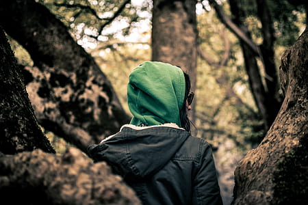 woman in the middle of trees thumbnail
