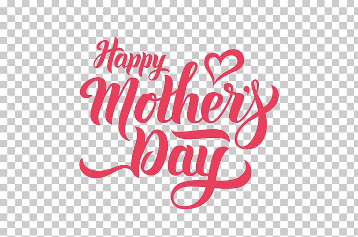 Mother's Day , HAPPY MOTHERS DAY, red text on blue background PNG clipart