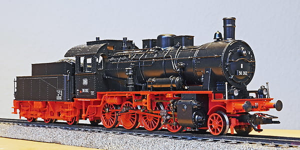 red and black train on rail thumbnail