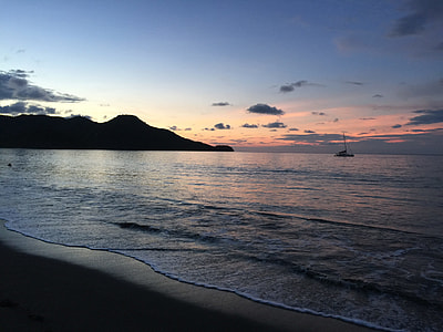 Sunset By Ocean, Beach Ocean Sky thumbnail