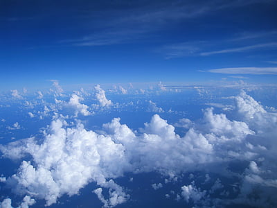 aerial photography of white clouds thumbnail